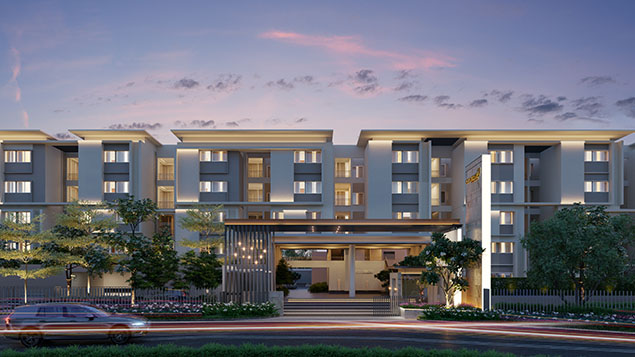 Elevation Entrance View - CasaGrand Boulevard Hennur