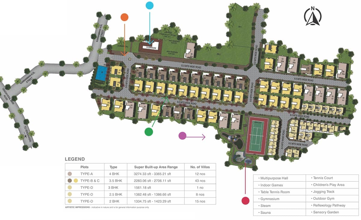 Master Plan - Sobha Gardenia Vengaivasal