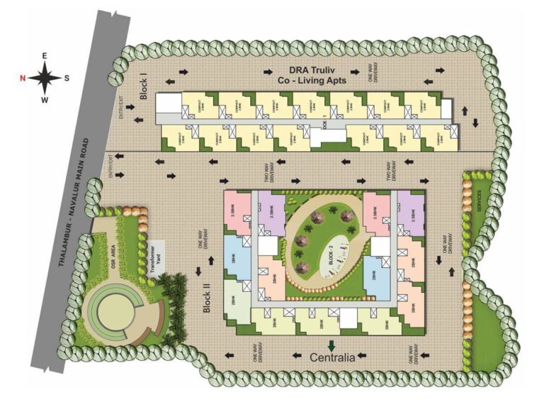 Site Plan - DRA Truliv Navalur