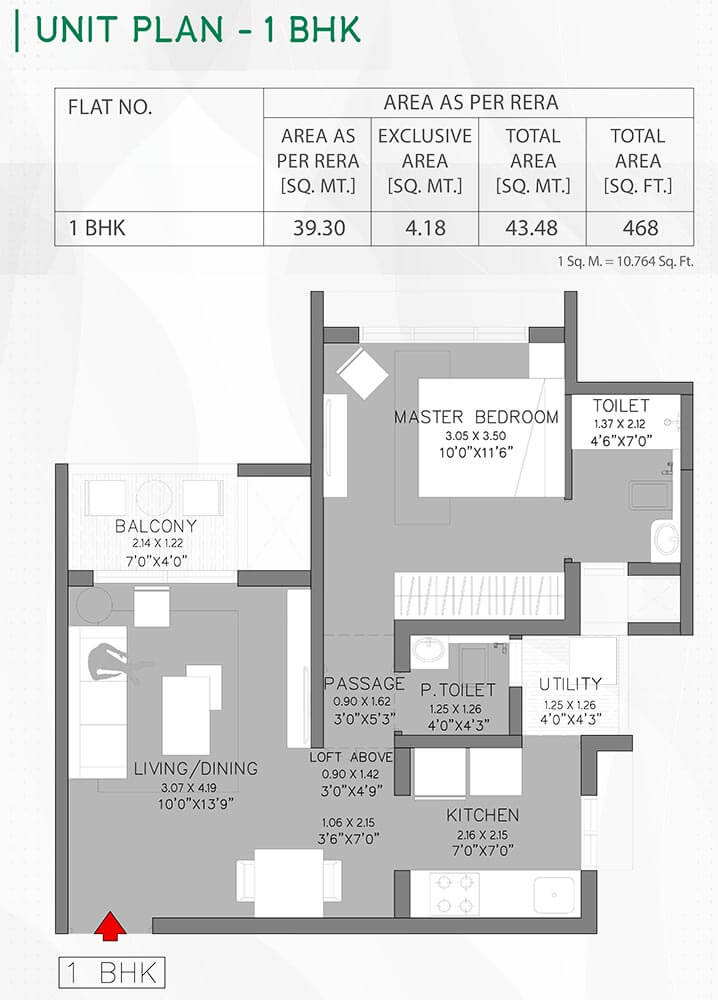 1 BHK - 468 - Godrej Green Cove Riverhills Pune