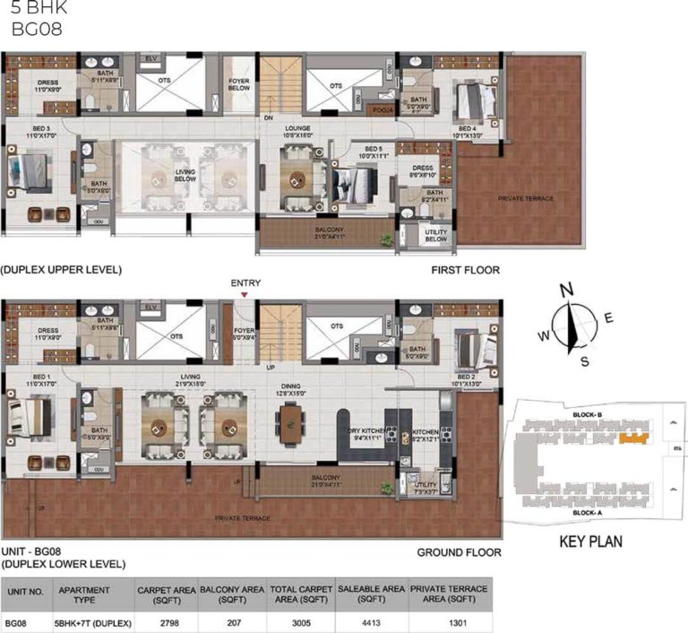5 BHK - 4413 - CasaGrand Millenia Chennai