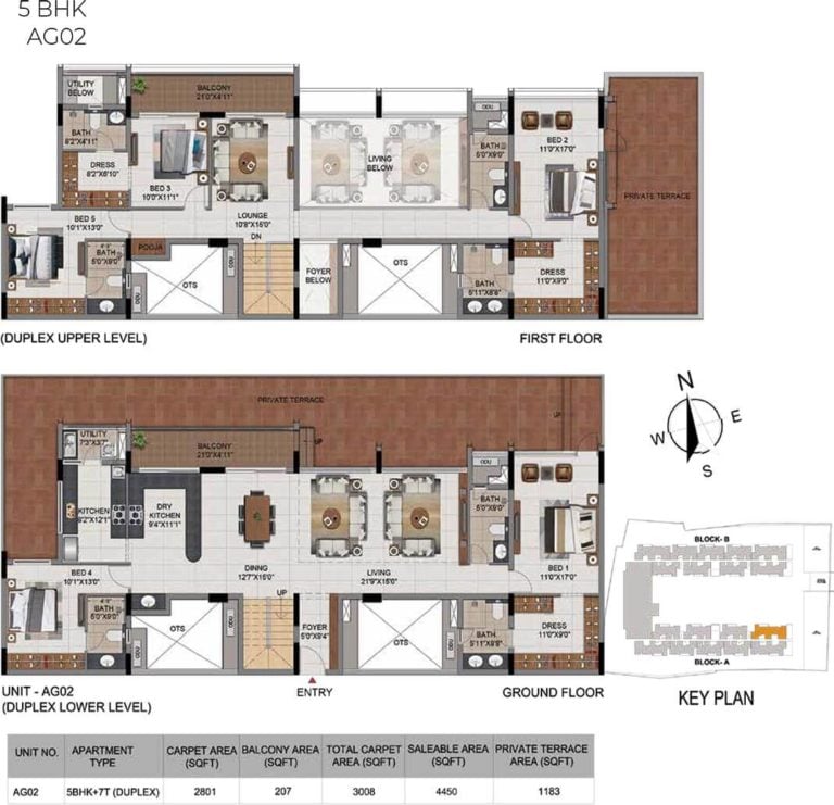5 BHK - 4450 - CasaGrand Millenia Chennai