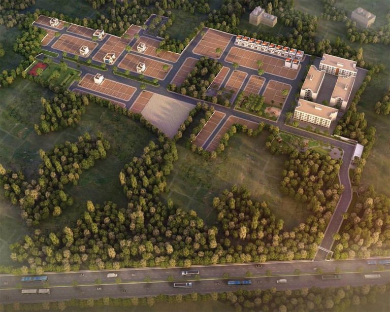 Aerial View - TVS Emerald Flourish Apartments