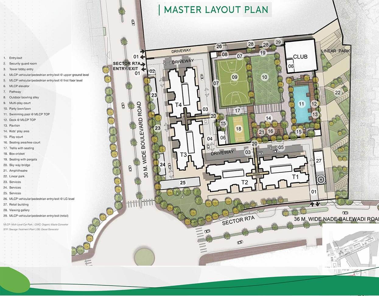 Master Plan - Godrej Green Cove Riverhills Pune