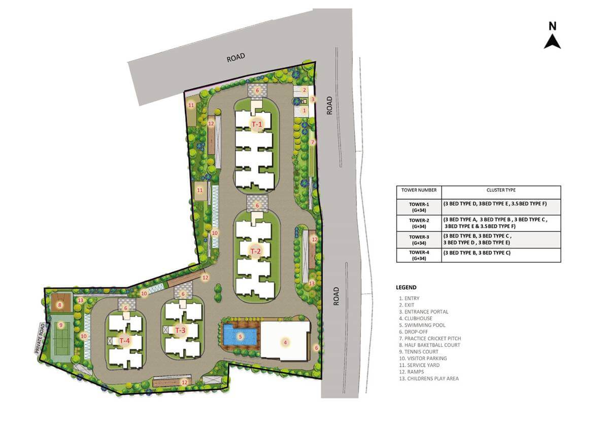 Master Plan - Prestige Tranquil Hyderabad