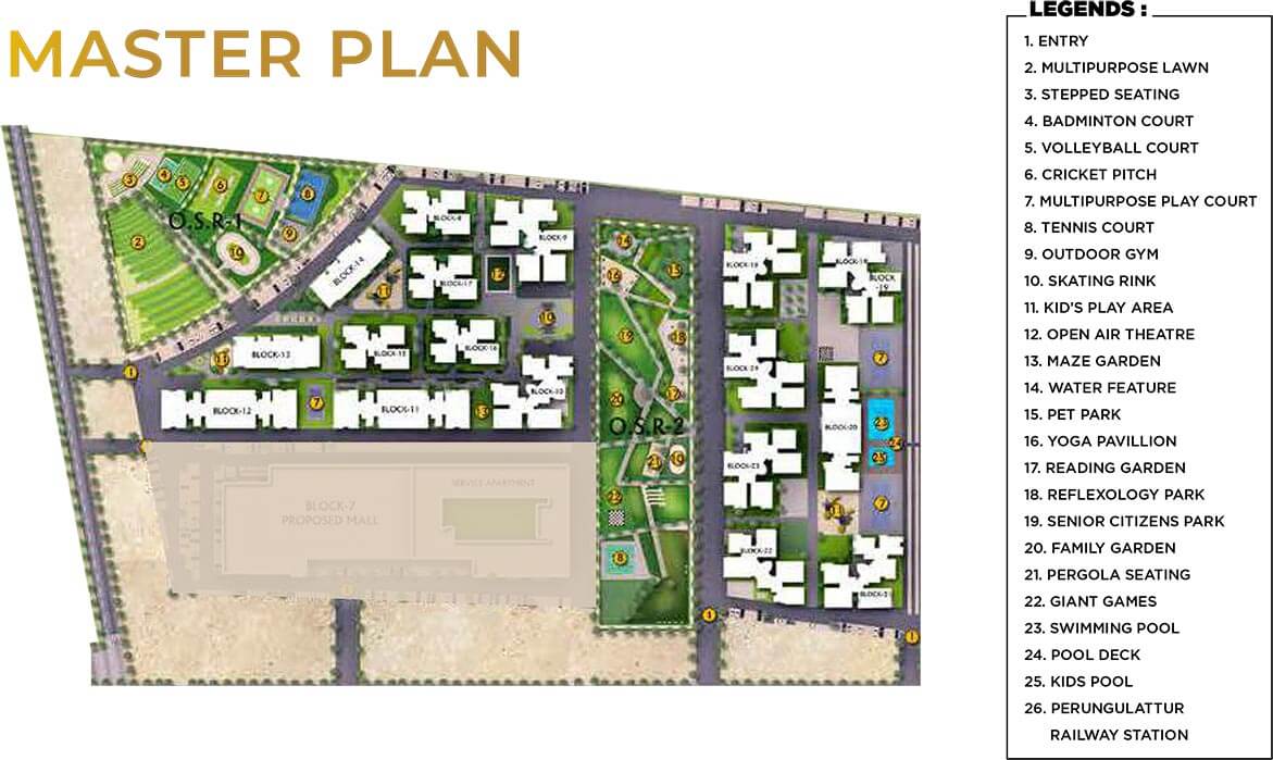 Master Plan - Shriram Park 63 Perungalathur