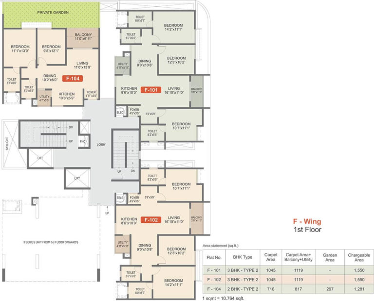 Tower F 1st Floor - Rohan Upavan