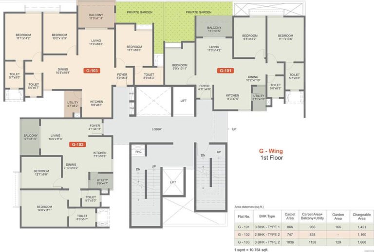 Tower G 1st Floor - Rohan Upavan