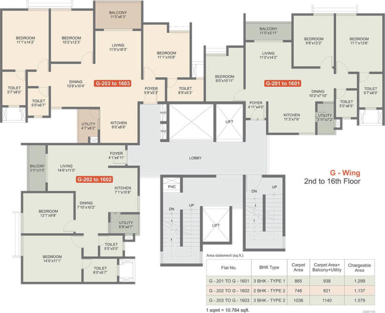 Tower G 2-16th Floor - Rohan Upavan