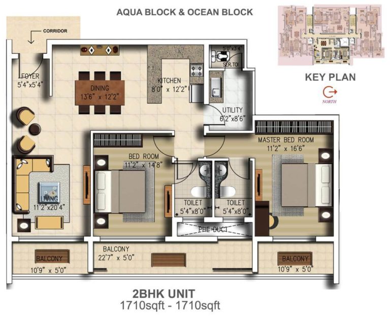 2 BHK Aqua - 1710 - Salarpuria Sattva Water's Edge Goa