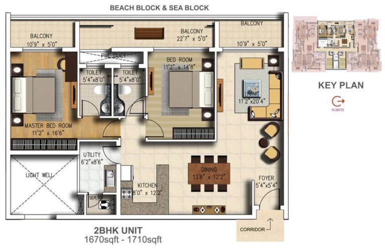 2 BHK Beach - 1670 - Salarpuria Sattva Water's Edge Goa