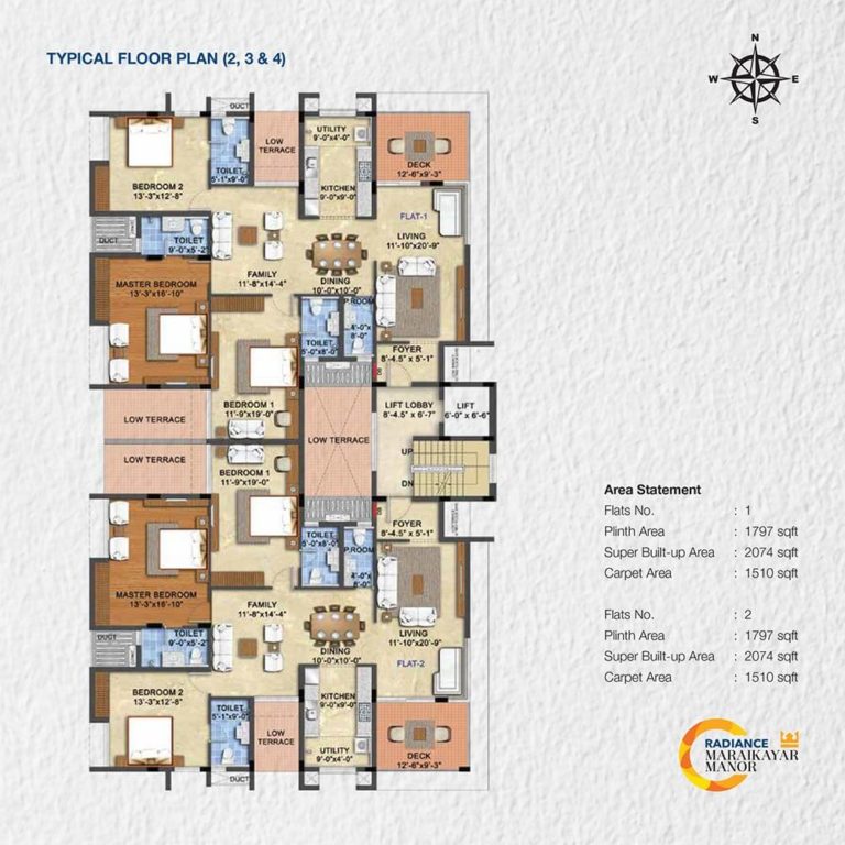 Floor Plans 2to4 - 2074 - Radiance Maraikayar Manor
