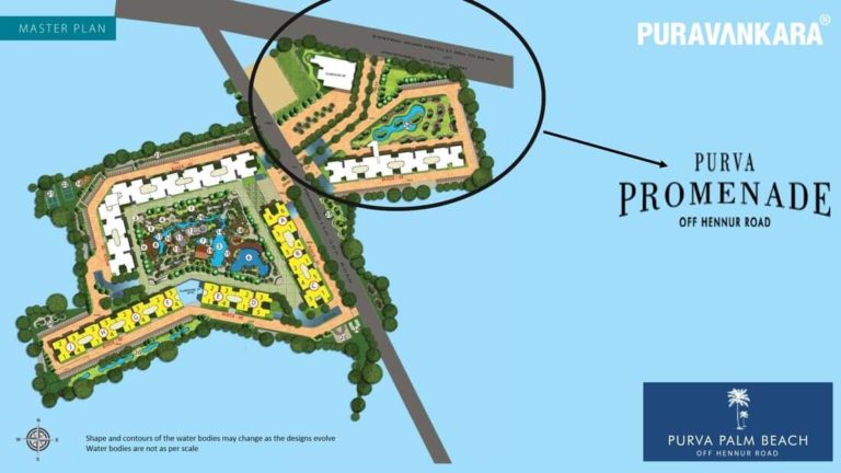 Layout Plan Palm Beach - Purva Promenade Hennur