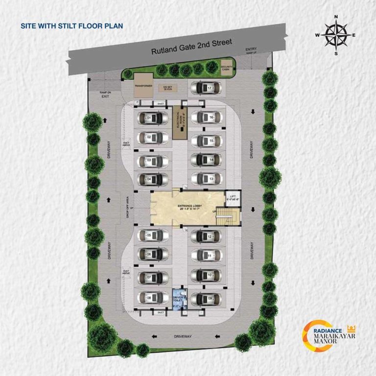 Stilt Level Plan - Radiance Maraikayar Manor