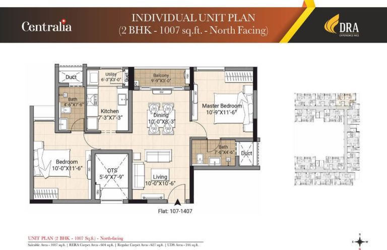 2BHK NORTH - DRA Centralia Navalur