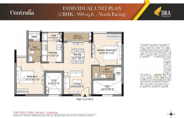 2BHK NORTH2 - DRA Centralia Navalur