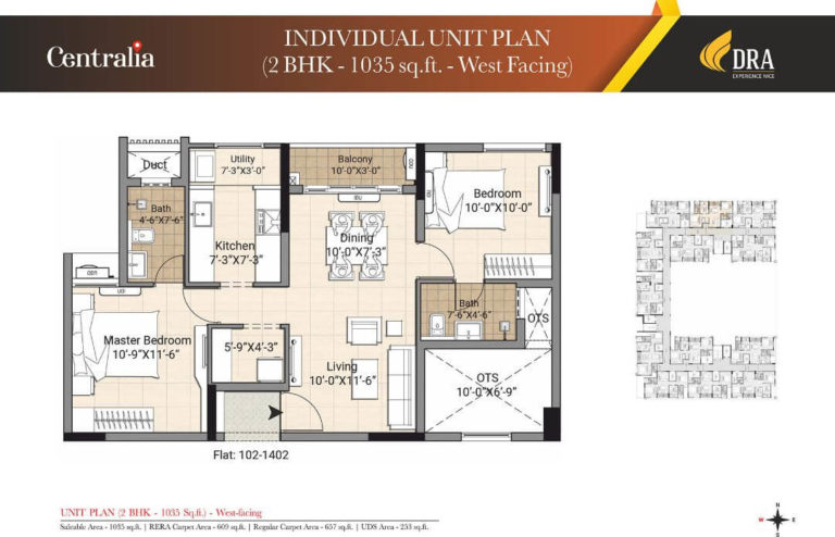 2BHK WEST - DRA Centralia Navalur