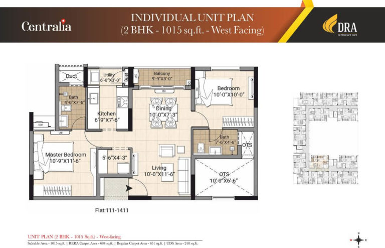 2BHK WEST2 - DRA Centralia Navalur