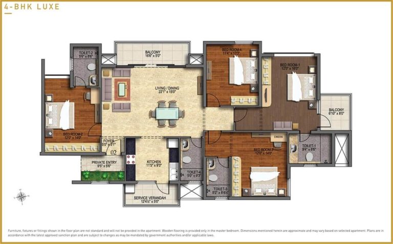 4 BHK Luxe - Purva Somerset House Guindy
