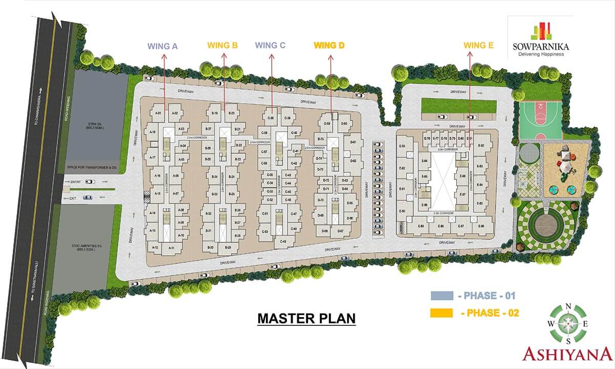 Master Plan - Sowparnika Ashiyana Whitefield