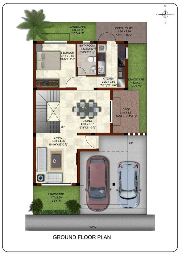 3 BHK-1500-Ground-Floor-East-Facing - CasaGrand Bloom Chennai