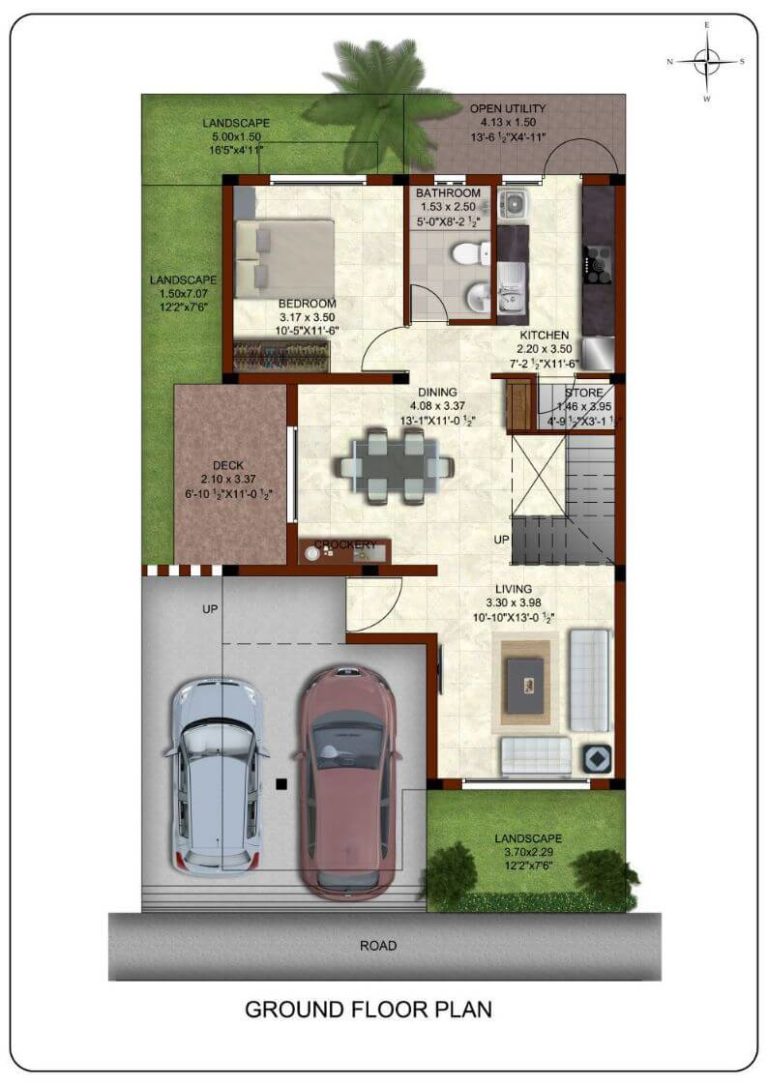 3 BHK-1500-Ground-Floor-West-Facing - CasaGrand Bloom Chennai