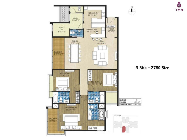 3 BHK - 2780 - TVH Quadrant Adyar Chennai