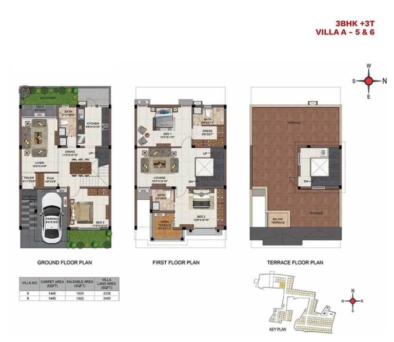 3 BHK Villa - 2338 - CasaGrand Vistaaz Chennai