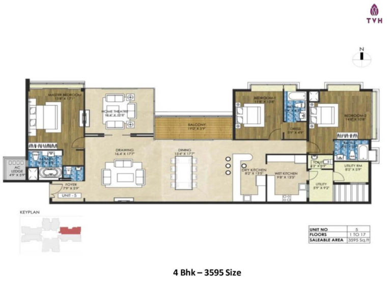 4 BHK - 3595 - TVH Quadrant Adyar Chennai