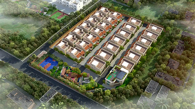 Aerial-view - CasaGrand Solitaire Villas Coimbatore