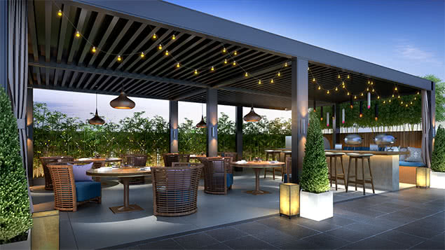 Clubhouse-Terrace-Gazebo - CasaGrand Solitaire Villas Coimbatore