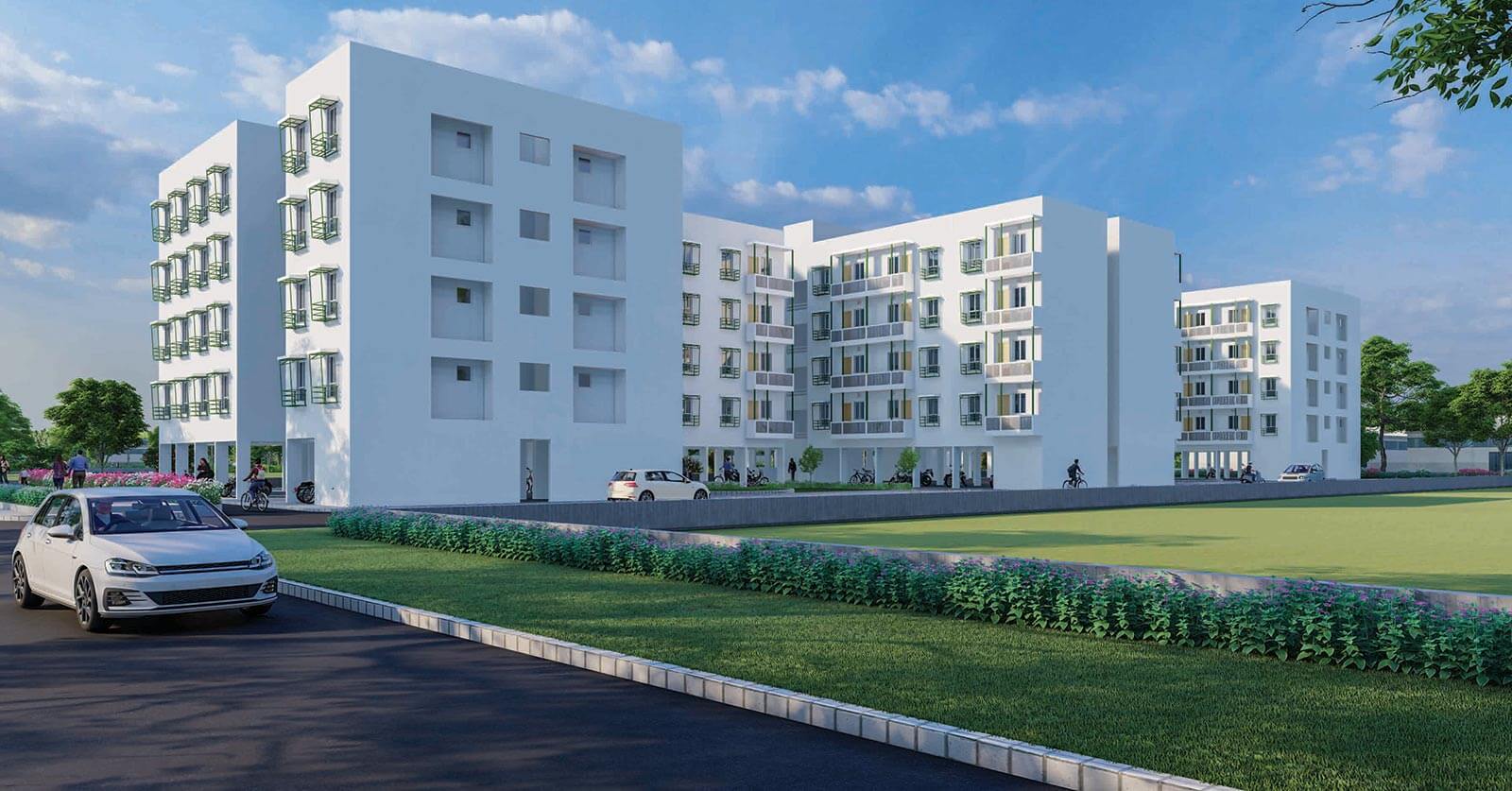 Main Elevation - Mahindra Happinest Avadi Chennai