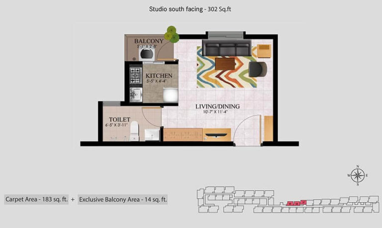 Studio - 302 - Urbanrise Jasmine Springs Chennai