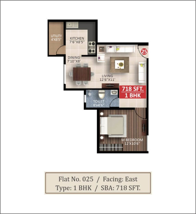 1 BHK - 718 - Saritha Splendor Whitefield