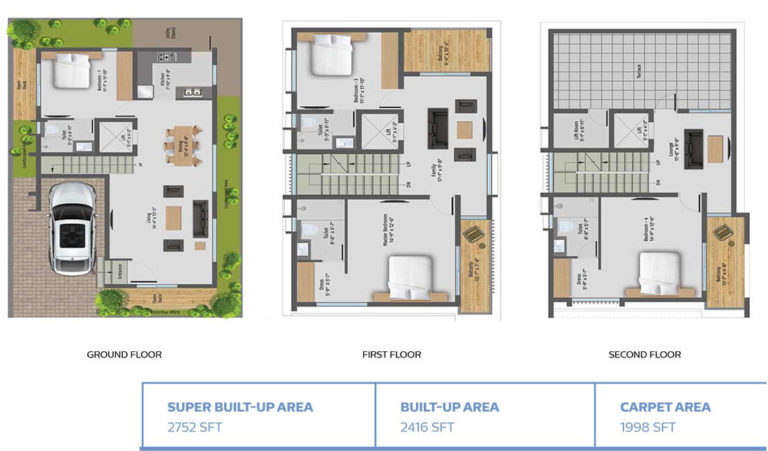 4 BHK - 2752 - 42 Queens Square Villas Sarjapur