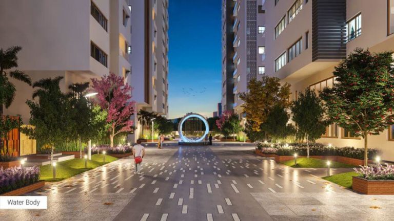 Evening-View-In-Beetween-Towers-2 - Fortune Sonthalia Sky Villas