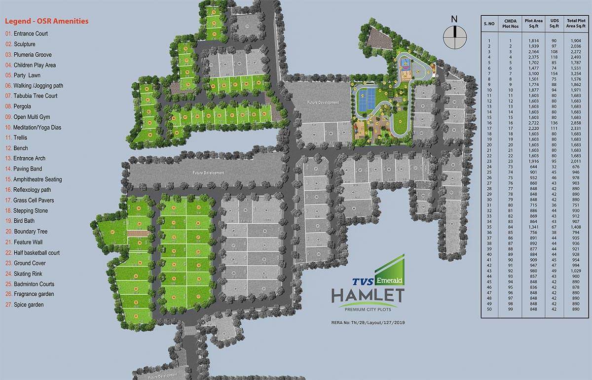 Layout Plan - TVS Emerald Hamlet Plots