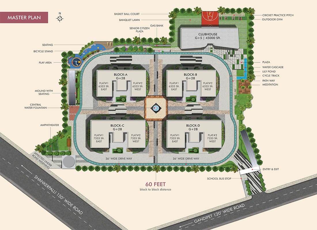 Master Plan - Fortune Sonthalia Sky Villas