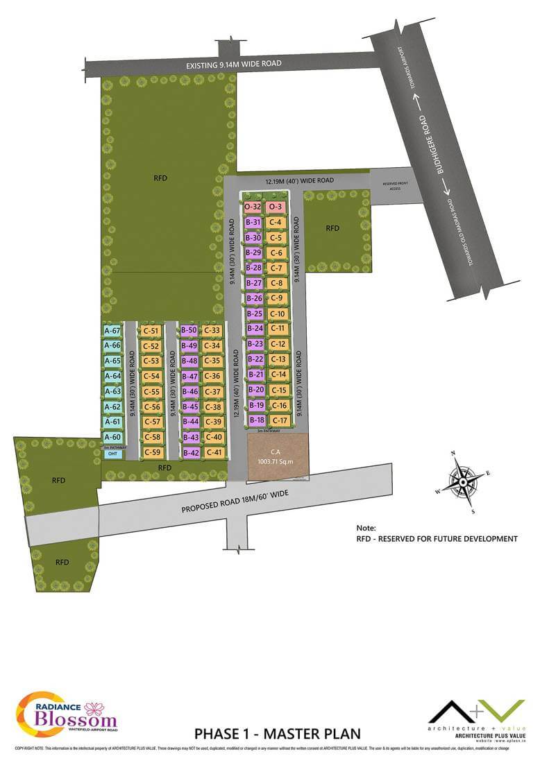 Master Plan - Radiance Blossom Villas
