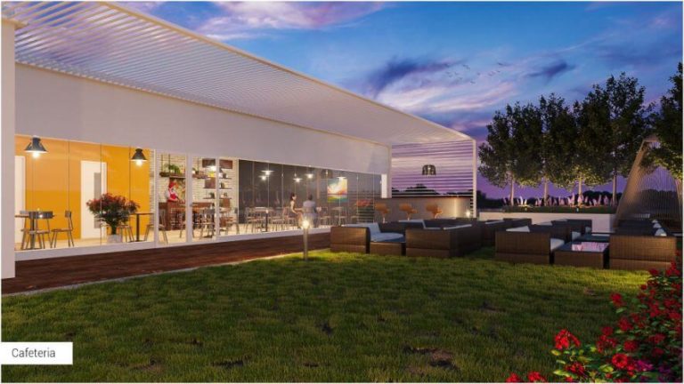 Sitting-Area-Near-Cafe - Fortune Sonthalia Sky Villas