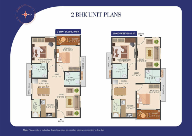 2 BHK - 1010 - Muppas Melody Tellapur