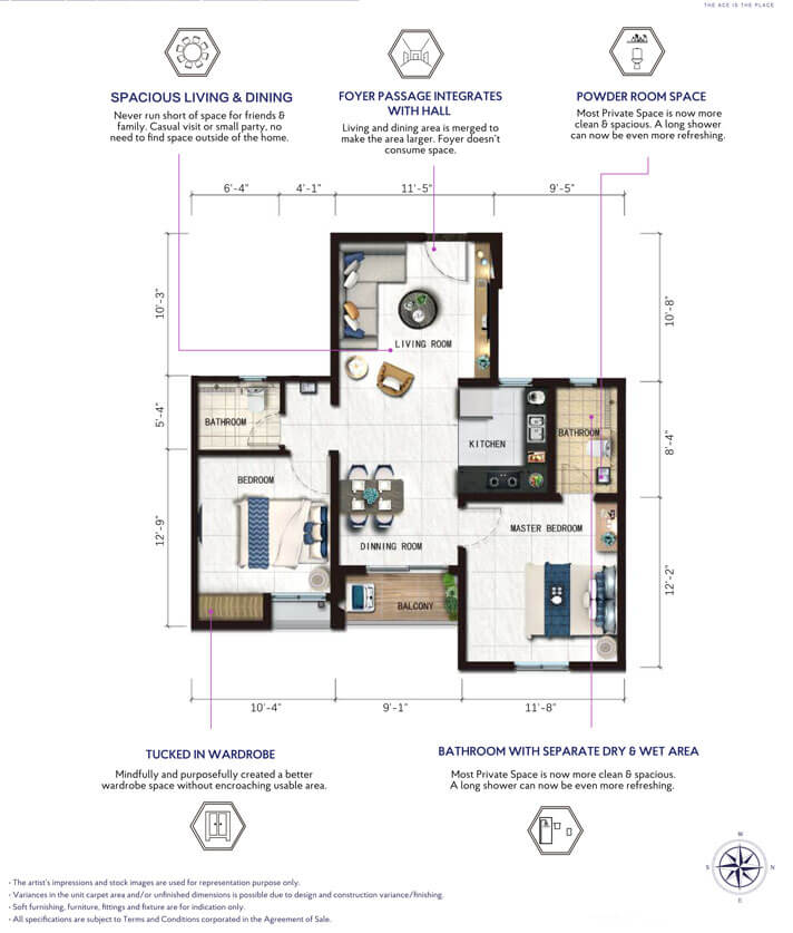 2 BHK Smart - 867 - Risland The Ace Chennai