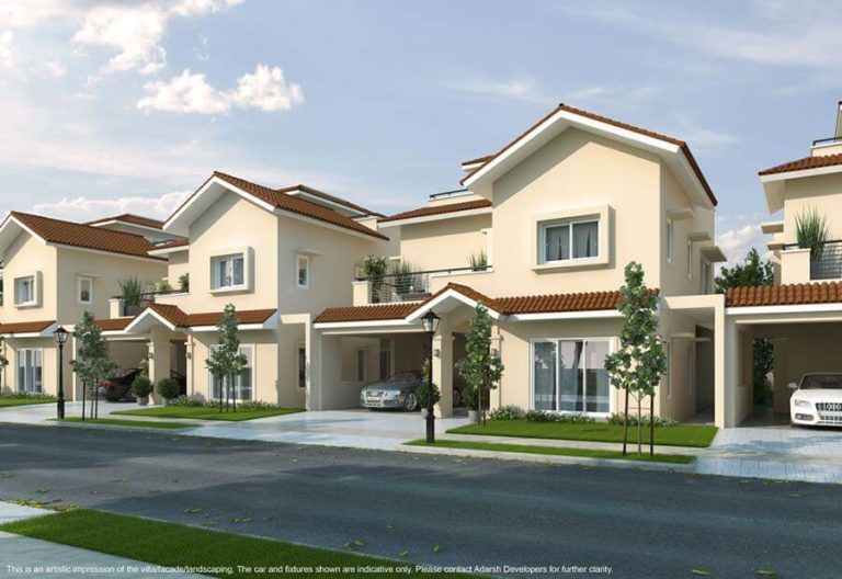 Elevation A - Adarsh Wisteria Villas