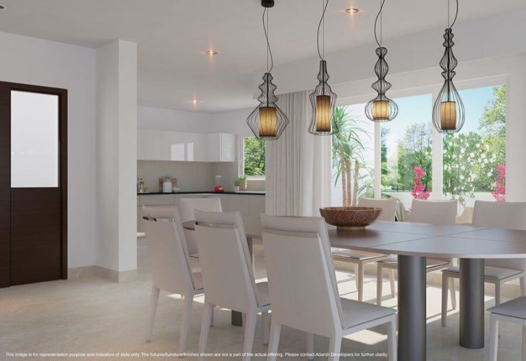 Interior Dining - Adarsh Wisteria Villas