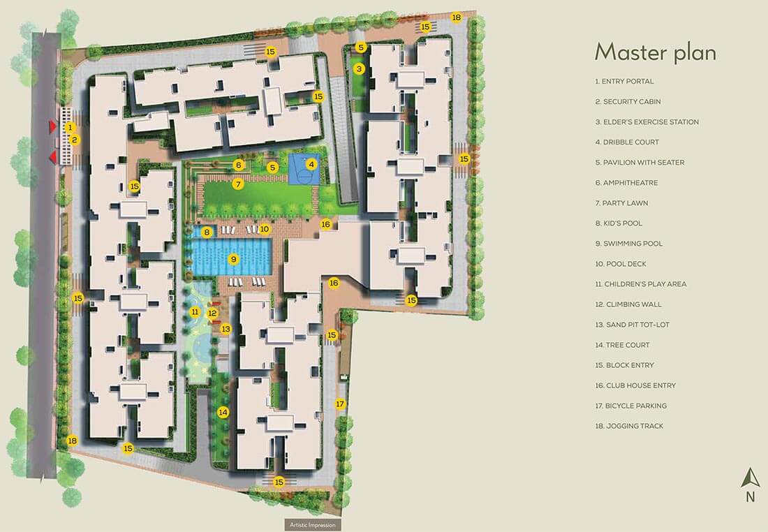 Master Plan - Adarsh Pinecourt Hennur