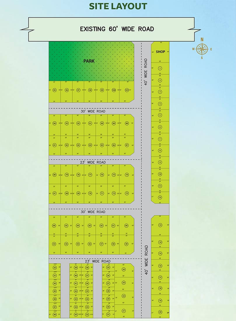 Site Layout Plan - Akshaya Poongavanam