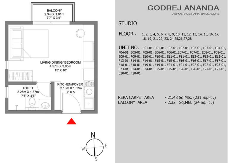 Studio - 231 - Godrej Ananda Bagalur