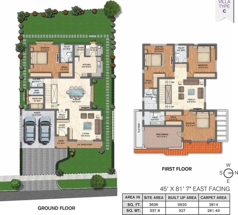 Villa C - 3636 - Adarsh Wisteria Villas