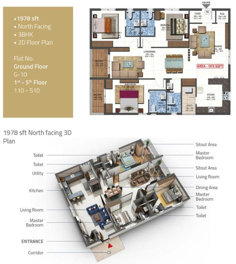 3 BHK North - 1978 - PVR Kshetra Shankarpally