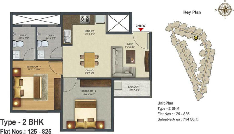 2 BHK - 754 - Sowparnika Pranathi